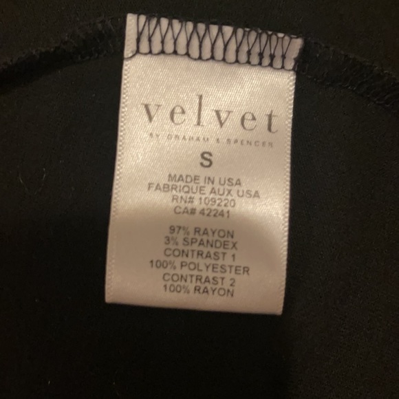 Velvet brand sheer top draped neckline - Picture 5 of 6